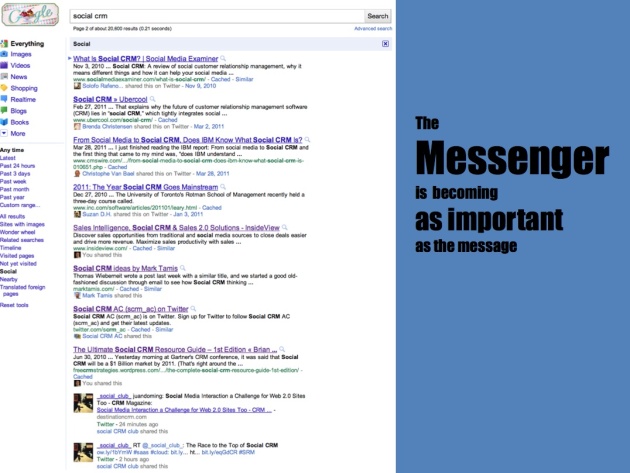 Messenger as Important as the Message